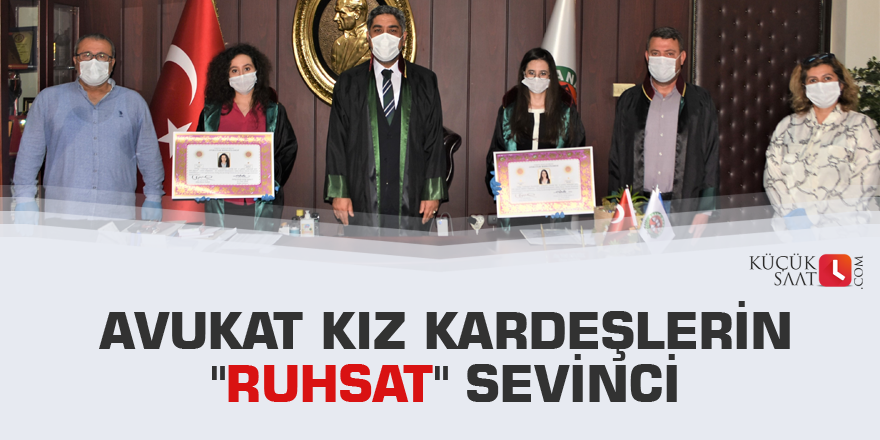 Avukat kız kardeşlerin "ruhsat" sevinci