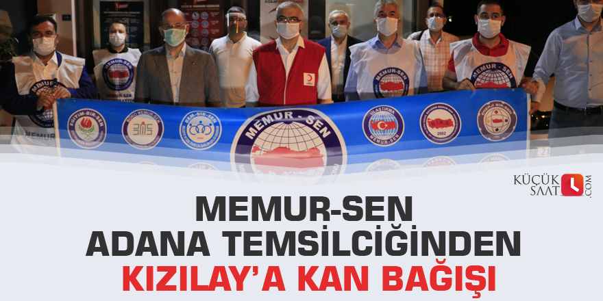 Memur-Sen Adana Temsilciğinden Kızılay’a kan bağışı