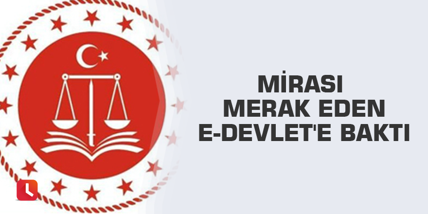 Mirası merak eden E-Devlet'e baktı