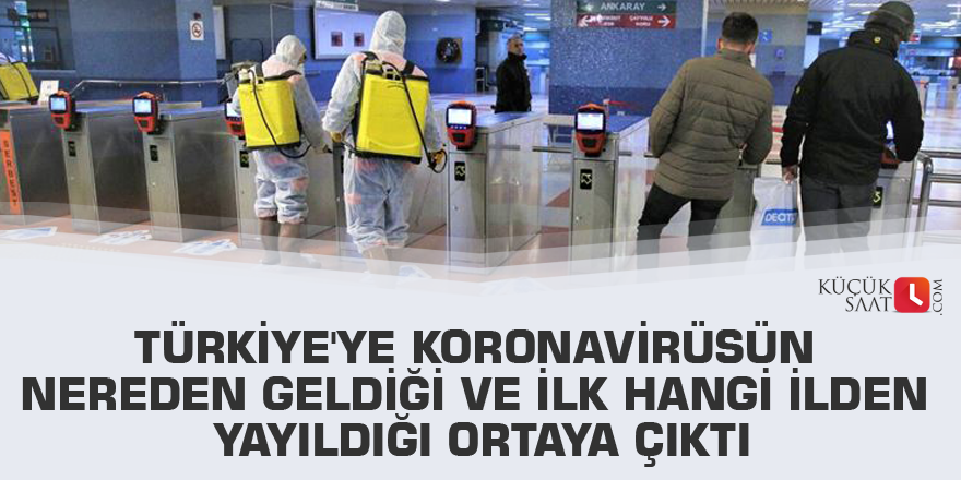 Türkiye'ye koronavirüsün nereden geldiği ve ilk hangi ilden yayıldığı ortaya çıktı