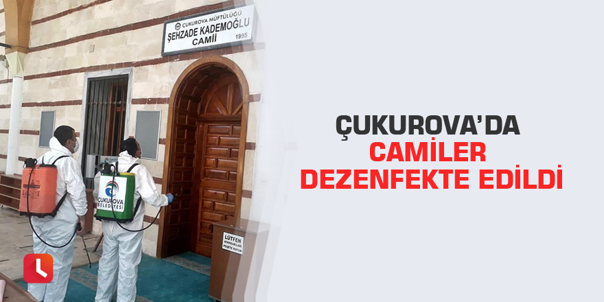 Çukurova’da camiler dezenfekte edildi