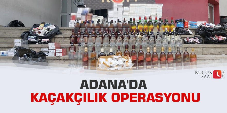Adana'da kaçakçılık operasyonu