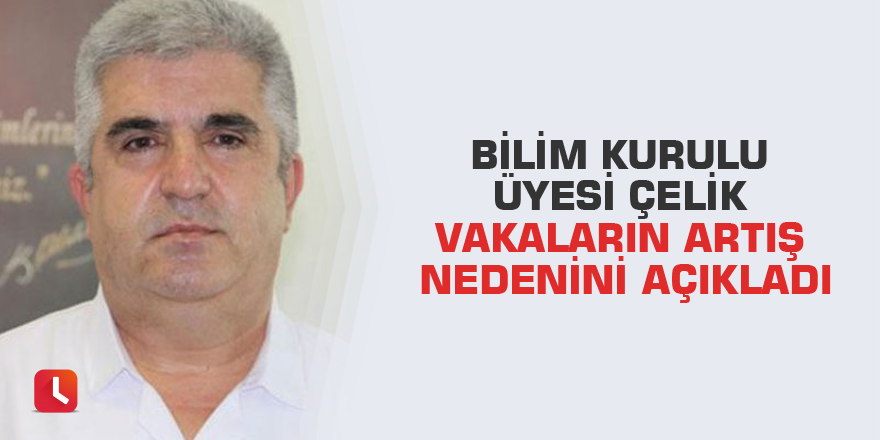 Bilim Kurulu Üyesi Çelik vakaların artış nedenini açıkladı