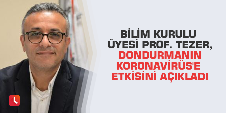 Bilim Kurulu Üyesi Prof. Tezer, dondurmanın Koronavirüs'e etkisini açıkladı