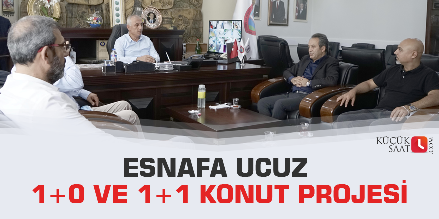 Esnafa ucuz 1+0 ve 1+1 konut projesi