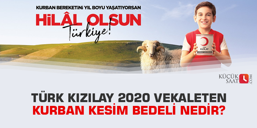 Kızılay kurban vekalet fiyatları ne kadar? 2020 vekaleten kurban kesim bedeli nedir?.
