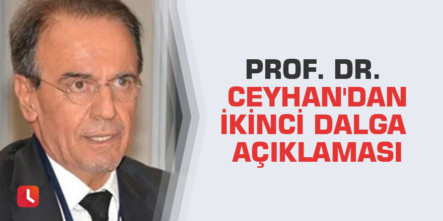 Prof. Dr. Ceyhan'dan ikinci dalga açıklaması