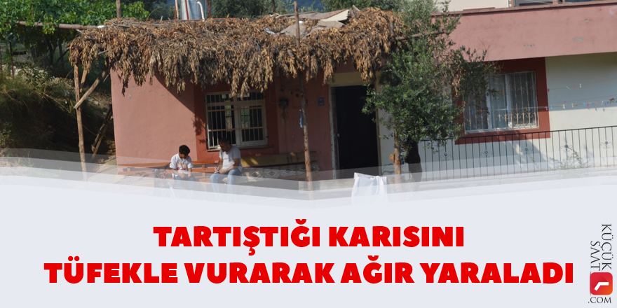 Tartıştığı karısını tüfekle vurarak ağır yaraladı