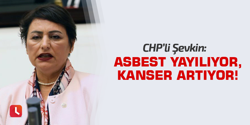 Şevkin: Asbest yayılıyor, kanser artıyor!