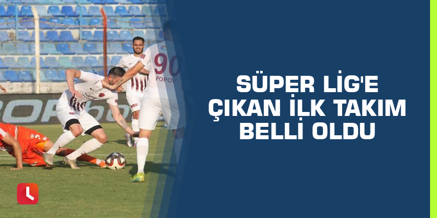 Süper Lig'e çıkan ilk takım belli oldu