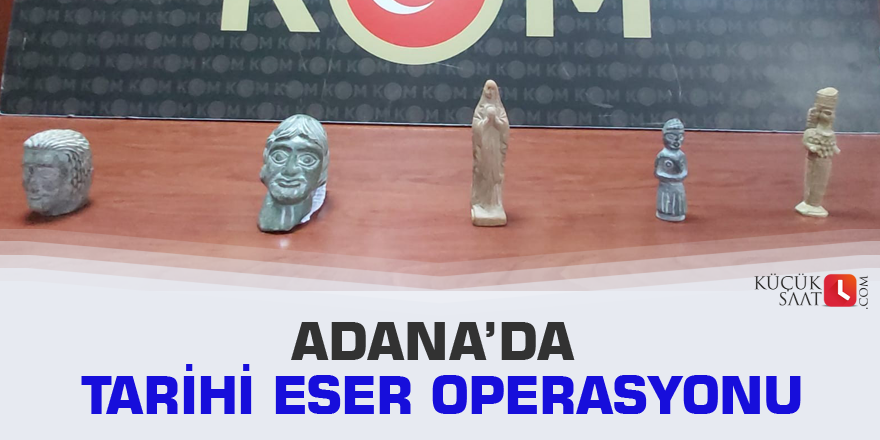 Adana’da tarihi eser operasyonu