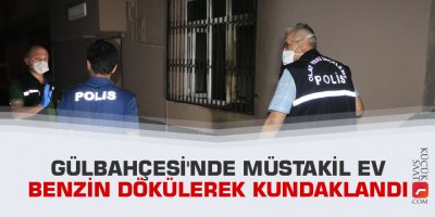Gülbahçesi'nde müstakil ev benzin dökülerek kundaklandı