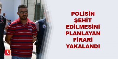 Polisin şehit edilmesini planlayan firari yakalandı