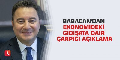 Babacan'dan ekonomideki gidişata dair çarpıcı açıklama