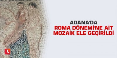 Adana’da Roma Dönemi’ne ait mozaik ele geçirildi