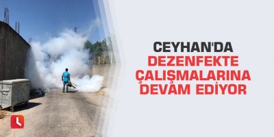 Ceyhan'da dezenfekte çalışmalarına devam ediyor