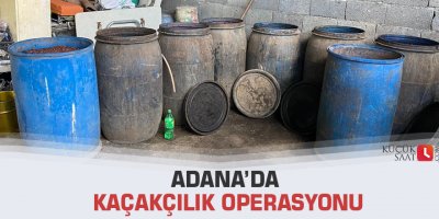 Adana’da kaçakçılık operasyonu