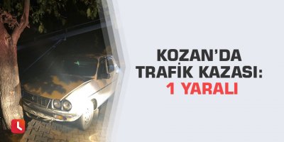 Kozan’da trafik kazası: 1 yaralı