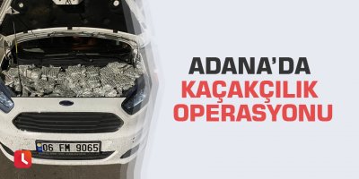 Adana’da kaçakçılık operasyonu