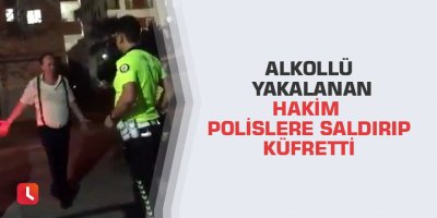 Alkollü yakalanan hakim polislere saldırıp küfretti