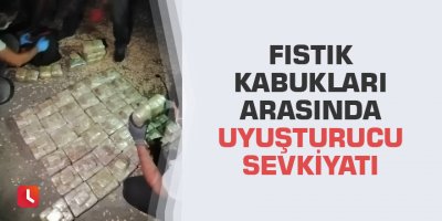 Fıstık kabukları arasında uyuşturucu sevkiyatı