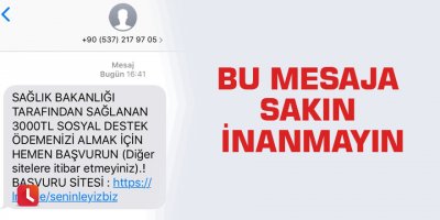Bu mesaja sakın inanmayın