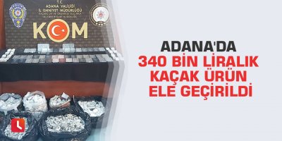 Adana'da 340 bin liralık kaçak ürün ele geçirildi