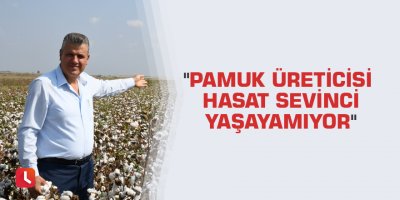 "Pamuk üreticisi hasat sevinci yaşayamıyor"