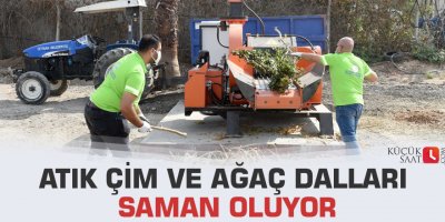 Atık çim ve ağaç dalları saman oluyor