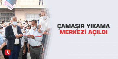 Çamaşır yıkama merkezi açıldı