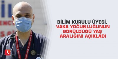 Bilim Kurulu Üyesi, vaka yoğunluğunun görüldüğü yaş aralığını açıkladı