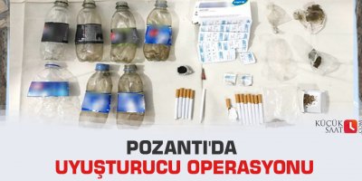 Pozantı'da uyuşturucu operasyonu