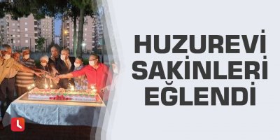 Huzurevi sakinleri eğlendi