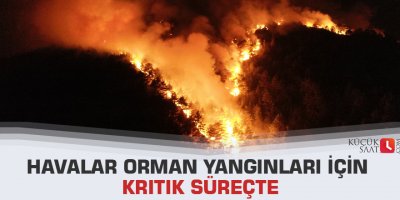 Havalar orman yangınları için kritik süreçte