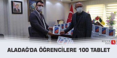 Aladağ'da öğrencilere 100 tablet