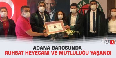 Adana Barosunda Ruhsat Heyecanı Ve Mutluluğu Yaşandı