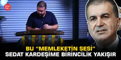 Ömer Çelik: Bu “memleketin sesi” Sedat kardeşime birincilik yakışır