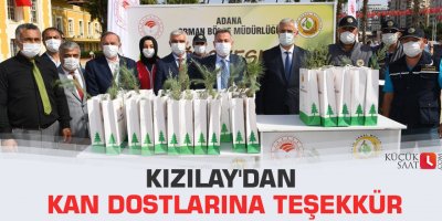 Kızılay'dan kan dostlarına teşekkür