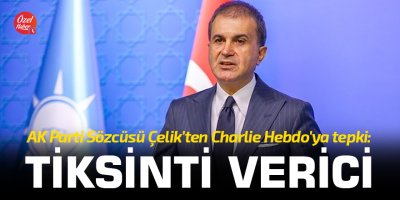 AK Parti Sözcüsü Çelik'ten Charlie Hebdo'ya tepki: Tiksinti verici