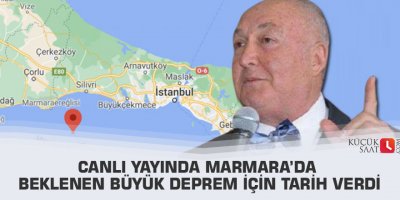 Canlı yayında Marmara’da beklenen büyük deprem için tarih verdi