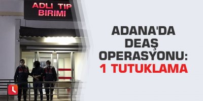 Adana'da DEAŞ operasyonu: 1 tutuklama
