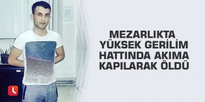Mezarlıkta yüksek gerilim hattında akıma kapılarak öldü
