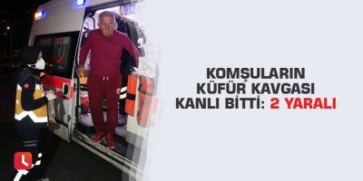 Komşuların küfür kavgası kanlı bitti: 2 yaralı