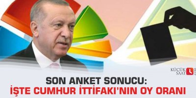 Son anket sonucu: İşte Cumhur İttifakı’nın oy oranı