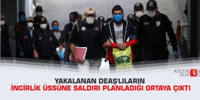 Yakalanan DEAŞ'lıların İncirlik Üssüne saldırı planladığı ortaya çıktı