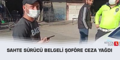 Sahte sürücü belgeli şoföre ceza yağdı