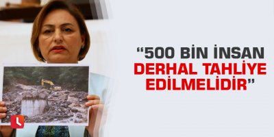 "500 bin insan derhal tahliye edilmelidir"