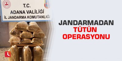 Jandarmadan tütün operasyonu