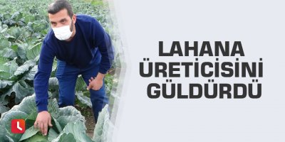 Lahana üreticisini güldürdü