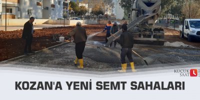 Kozan'a yeni semt sahaları